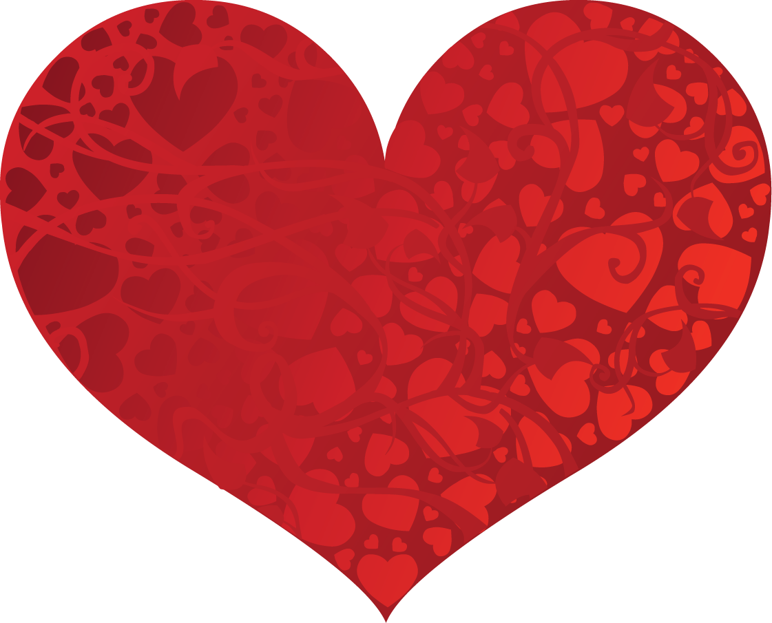 С красным сердцем