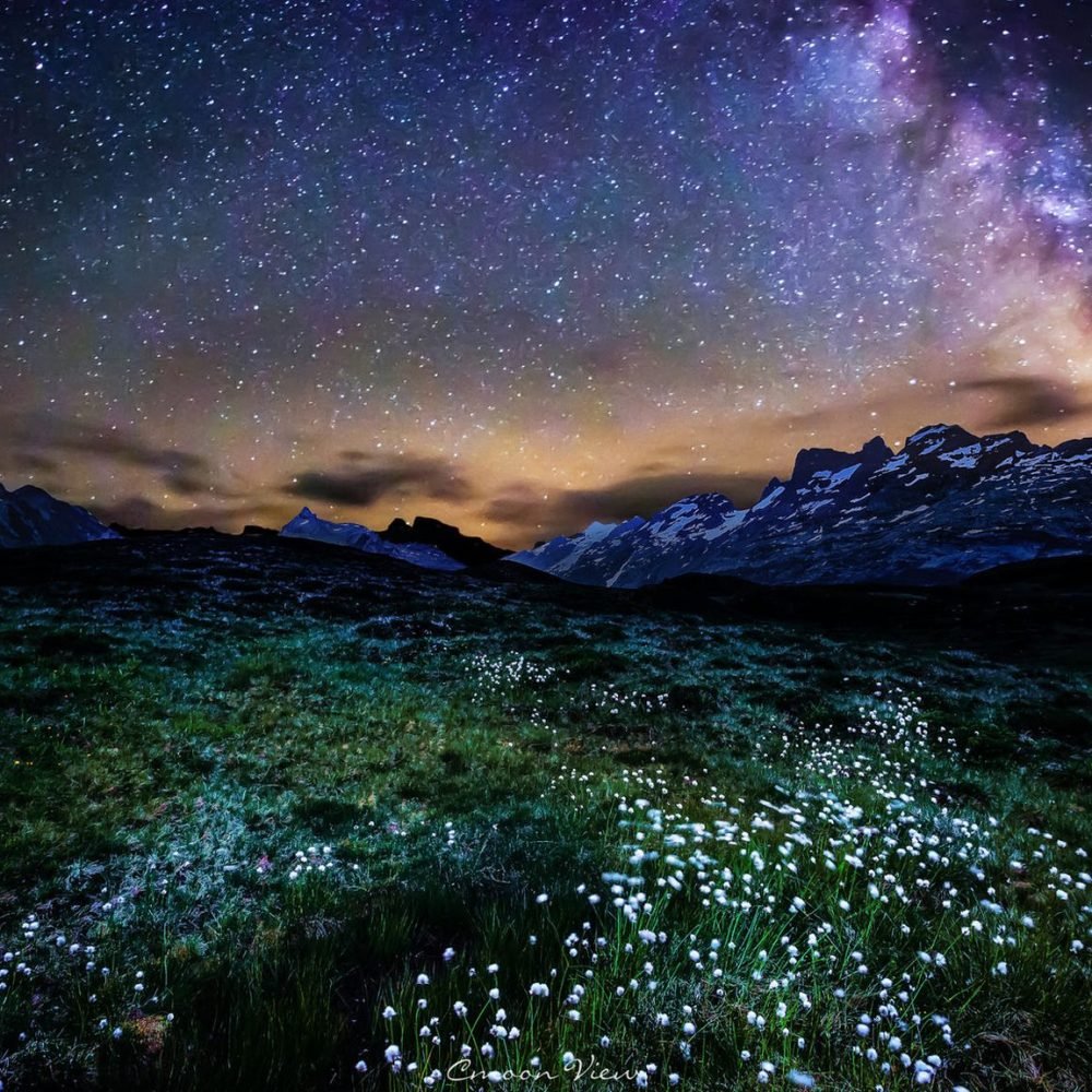 Ночное звездное небо