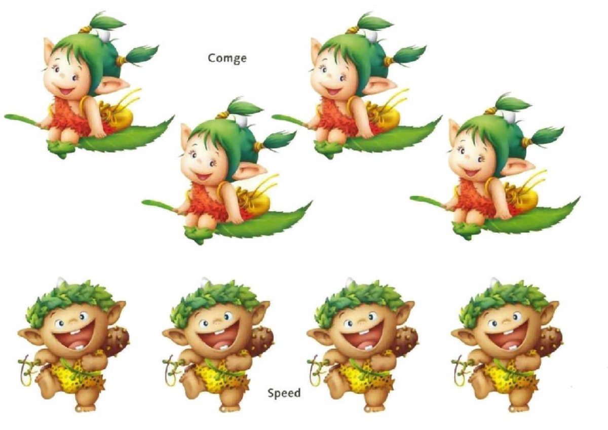 Векторные изображения эльфов и гномов