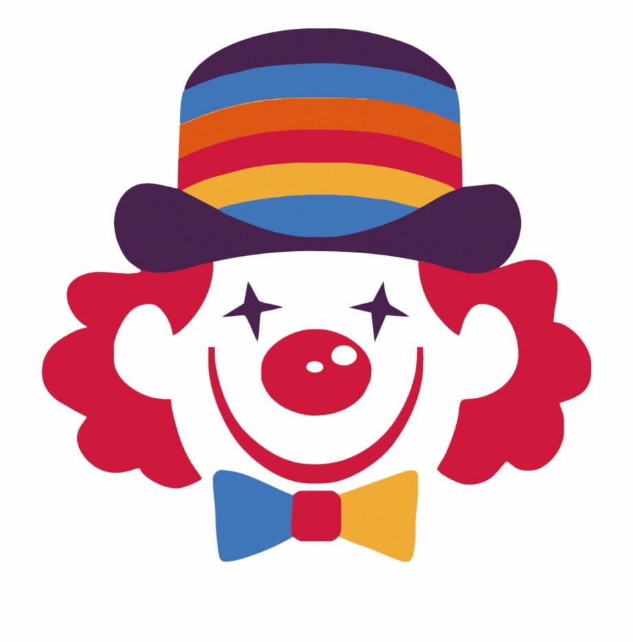 Смайлик в виде клоуна