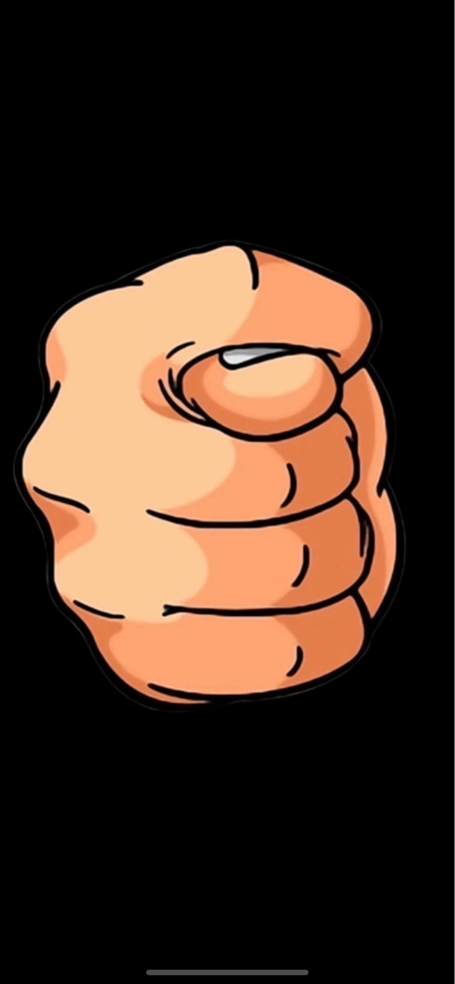 Рисунок фиги из пальцев