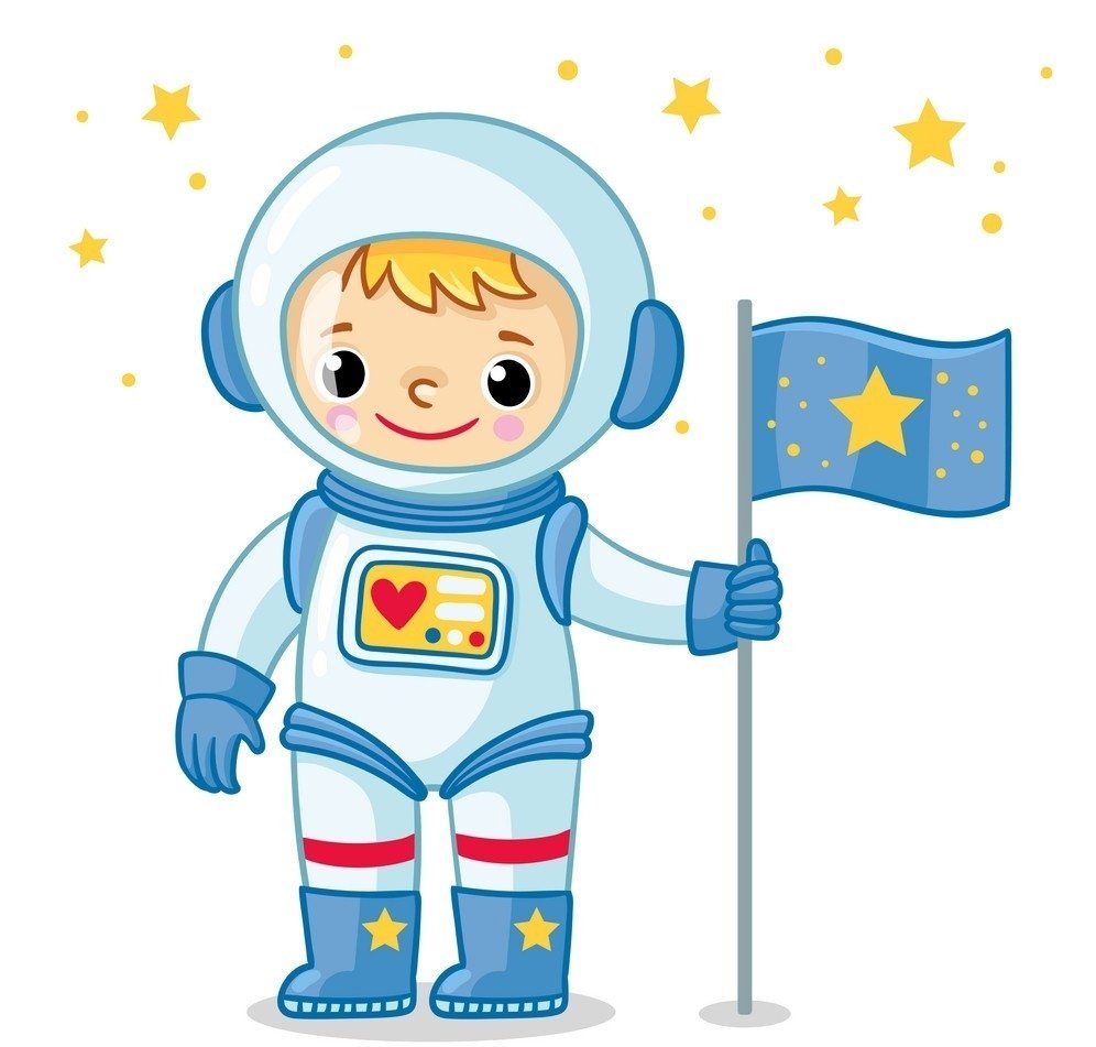 Космонавт мальчик мультяшка