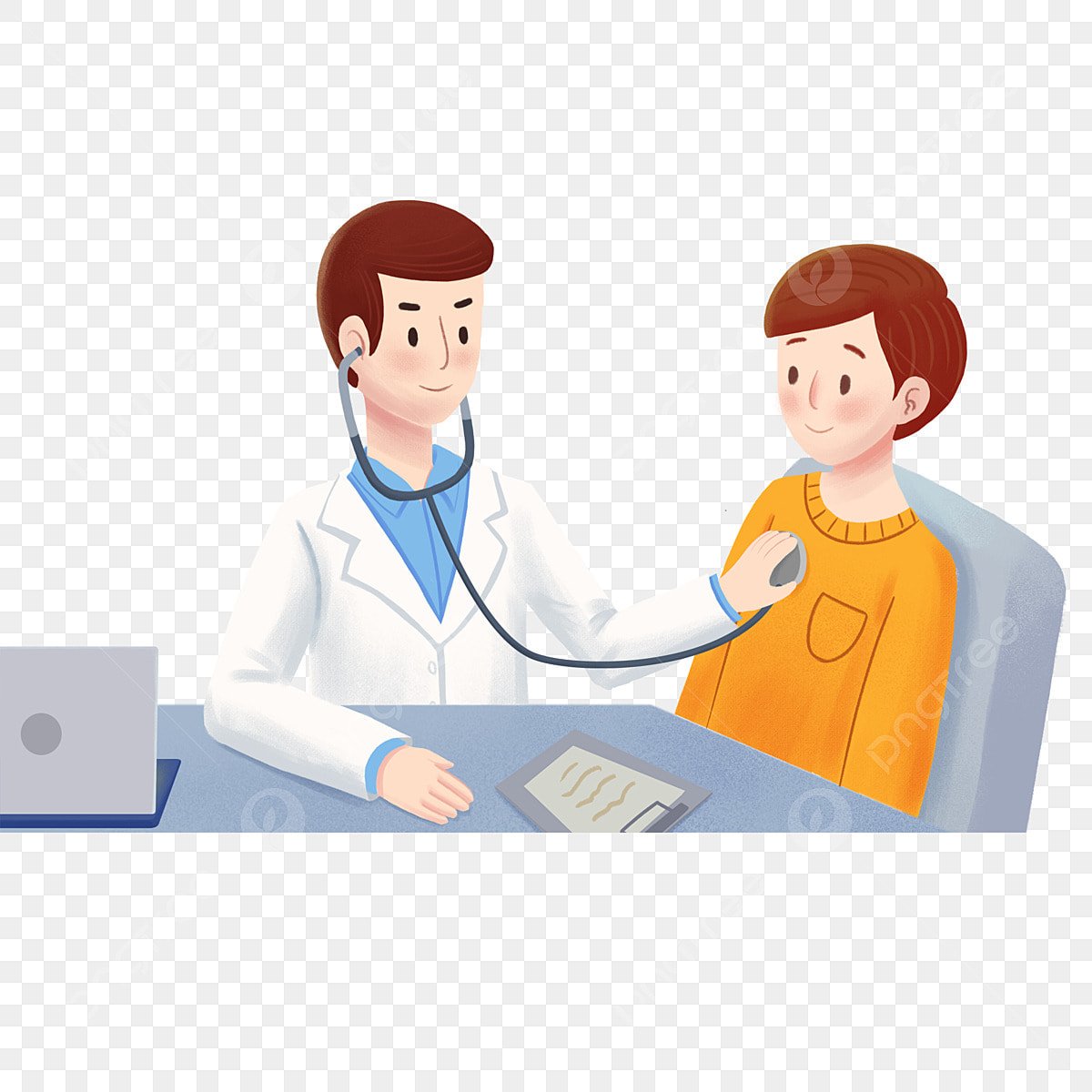 Врач и пациент рисунок