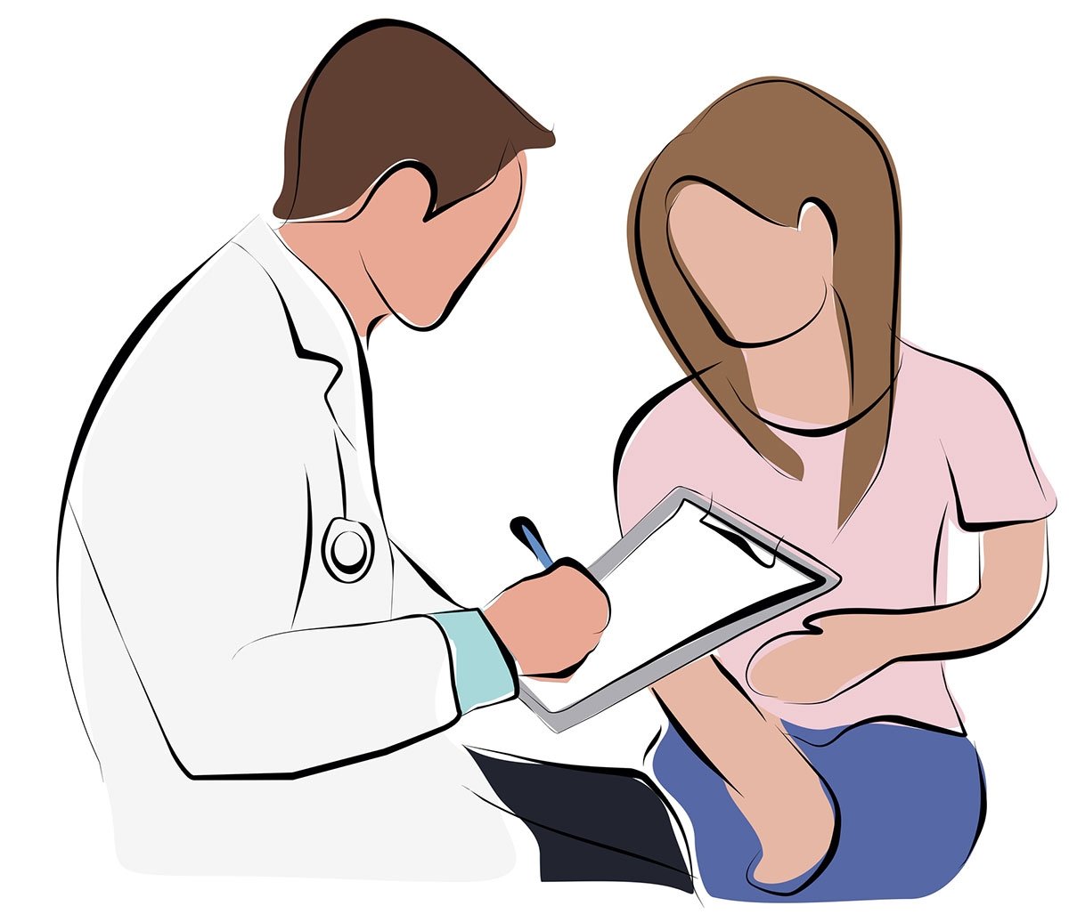 Врач и пациент мультяшные