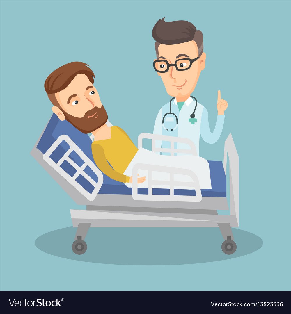 Врач и пациент флэт вектор