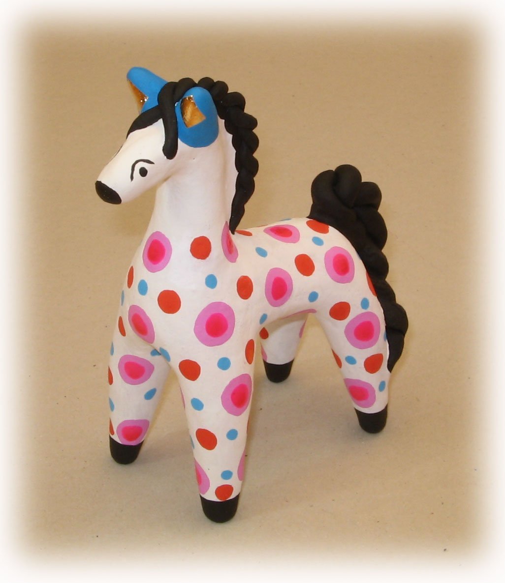 Элементы росписи дымковской игрушки лошадки