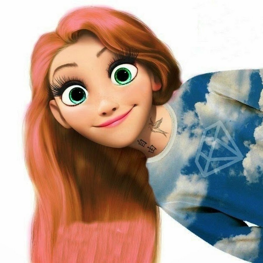 Рапунцель в разных стилях