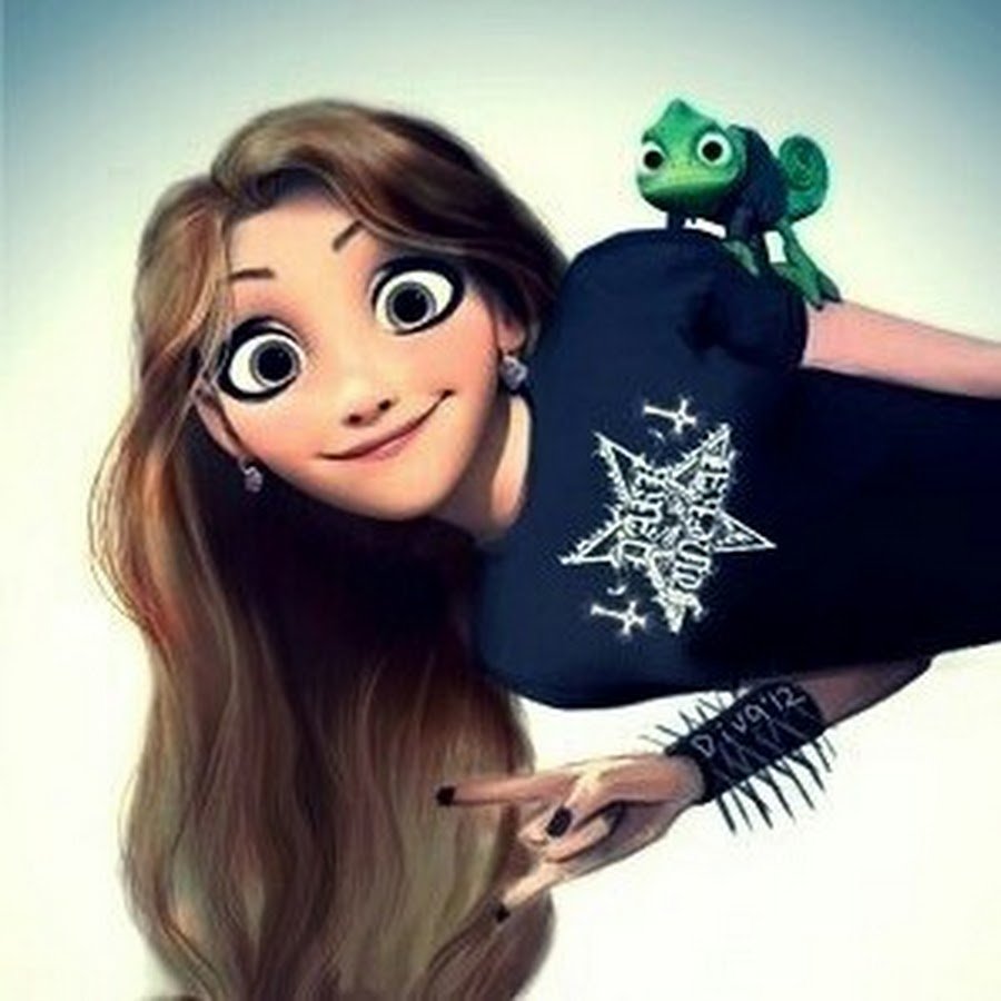 Рапунцель Дисней в современном стиле