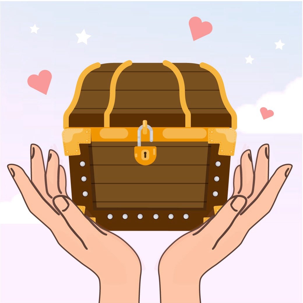 Сундук мультяшный