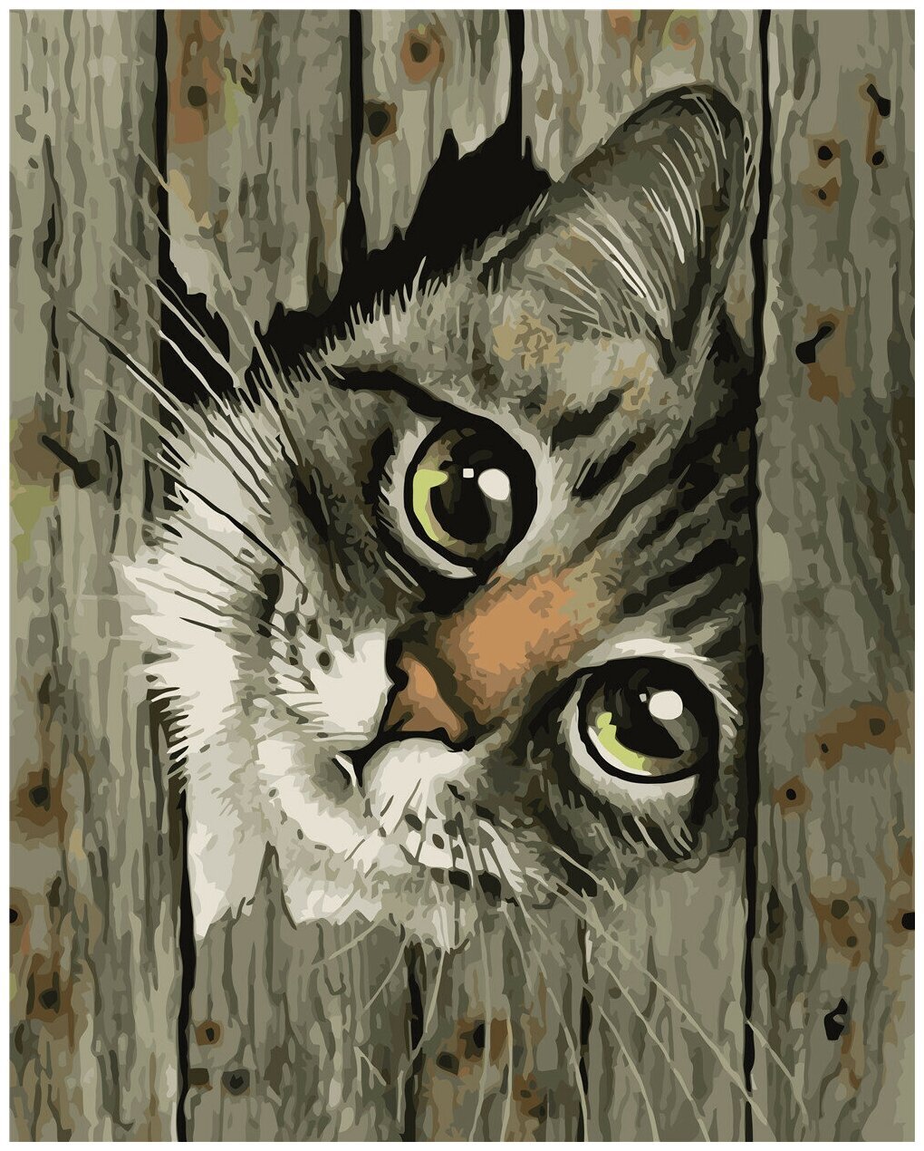 Тигр акварель