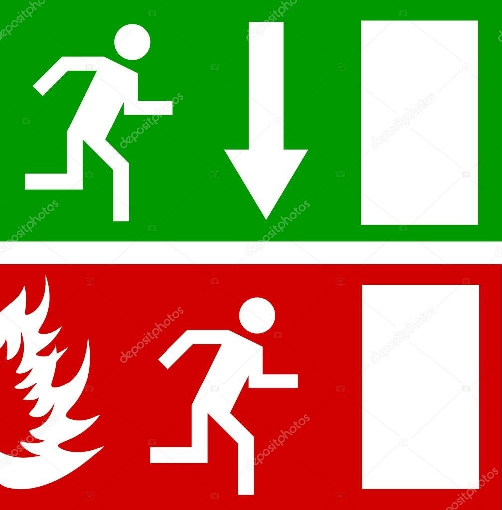 Табличка "пожар"