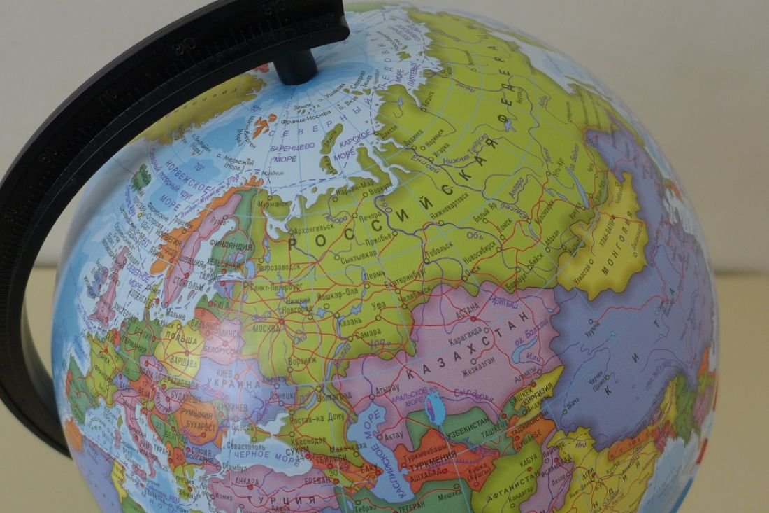 Россия на глобусе