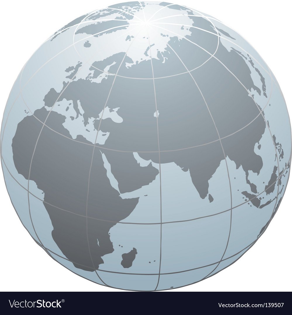 Планета земля Евразия вектор