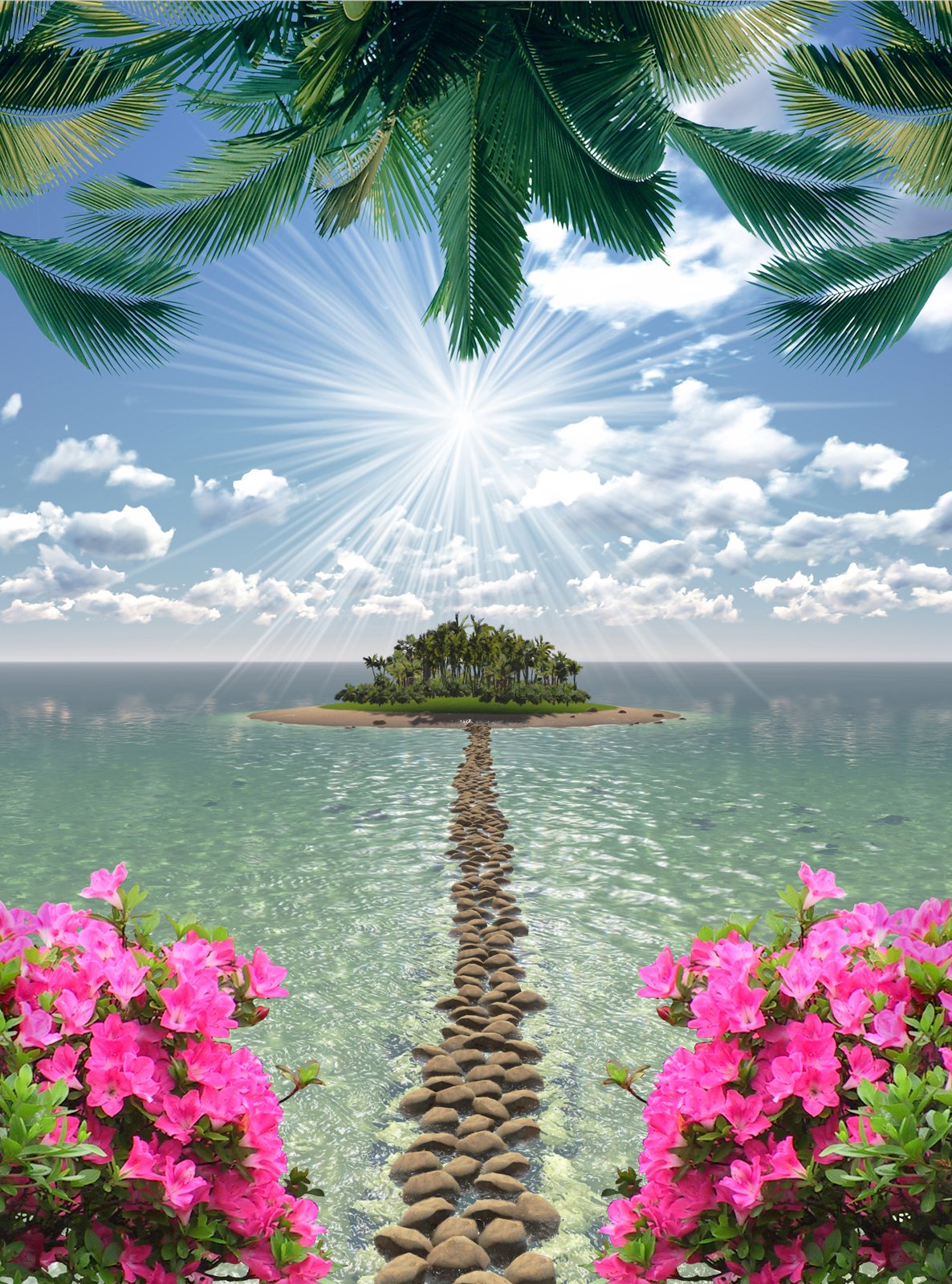 Яркое лето вертикальные