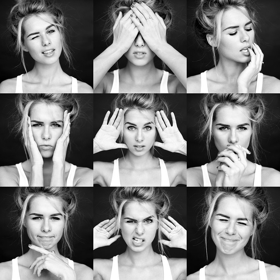 Позирование лицом