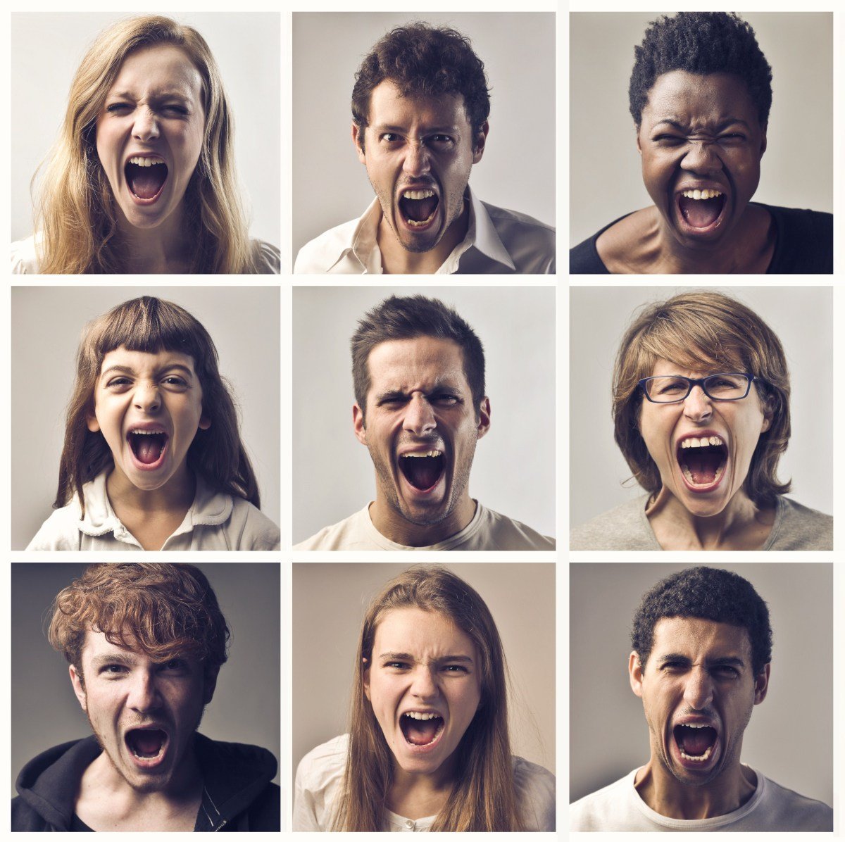 Разные эмоции человека