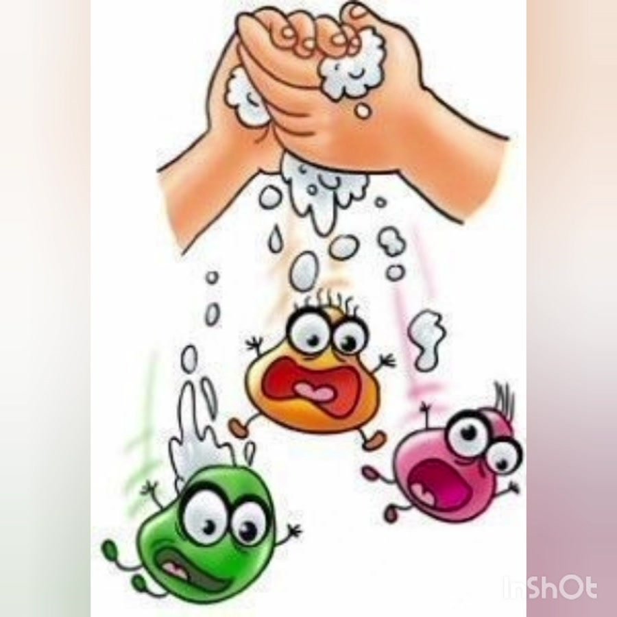 Микробы на белом фоне