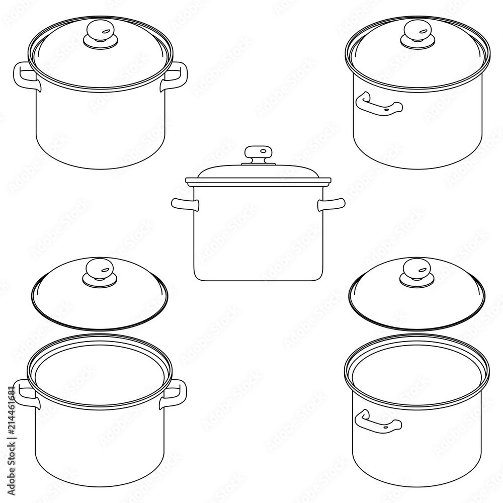 Кастрюля рисунок для детей
