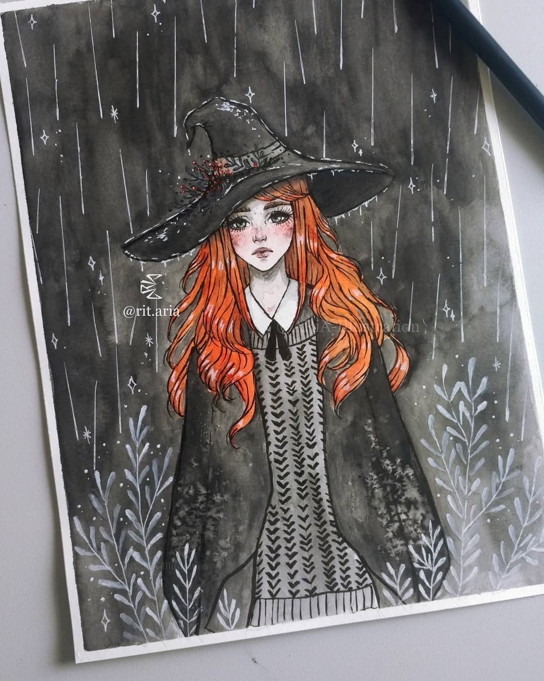 Рыжая ведьма арт