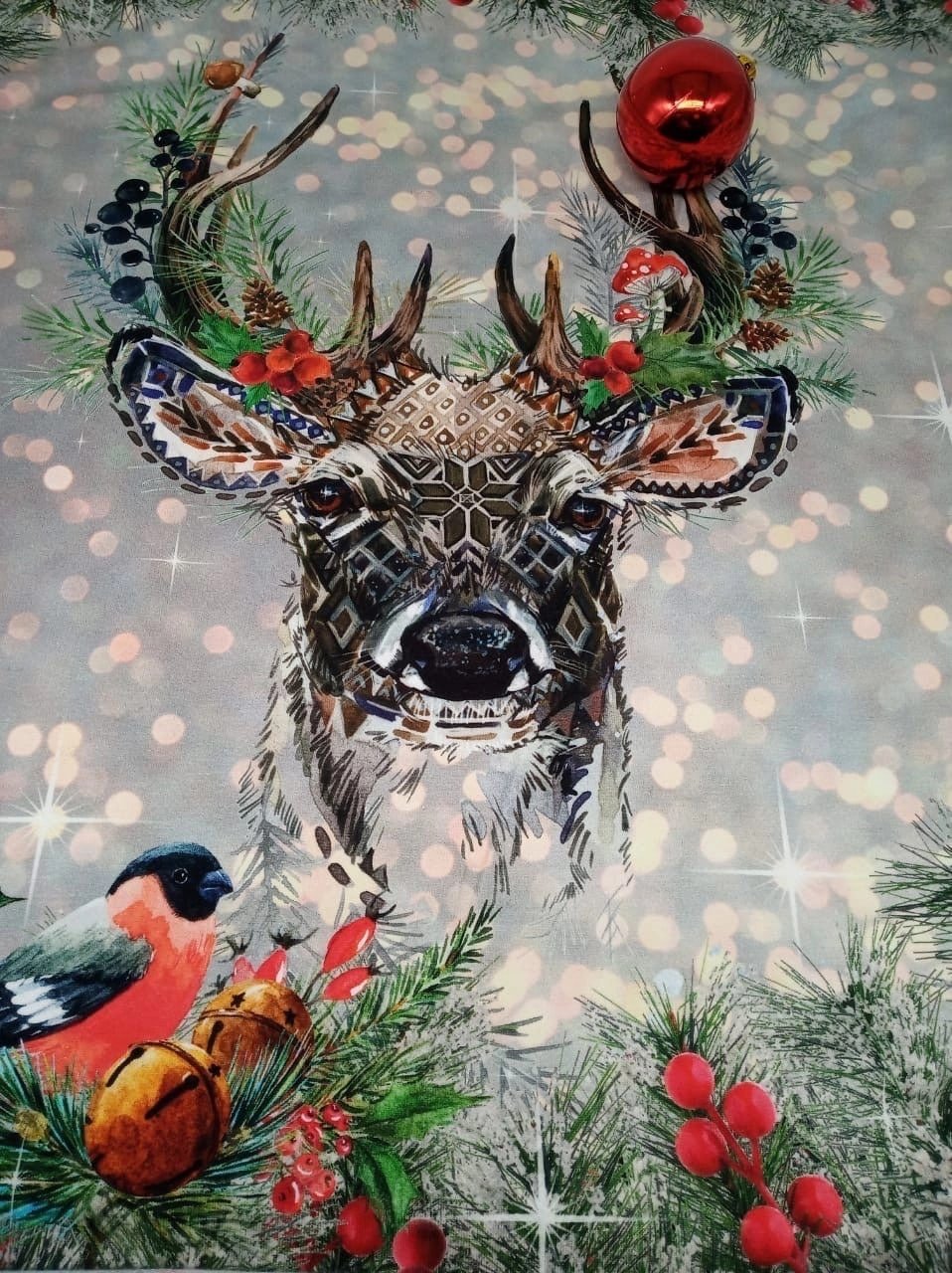 Новогодняя прическа олень