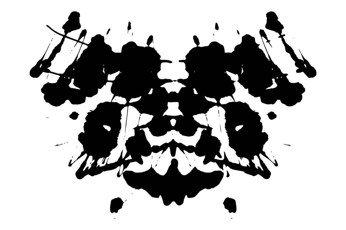 Тест Роршаха силуэт