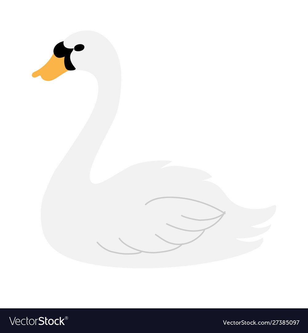 Лебедь отрисовка