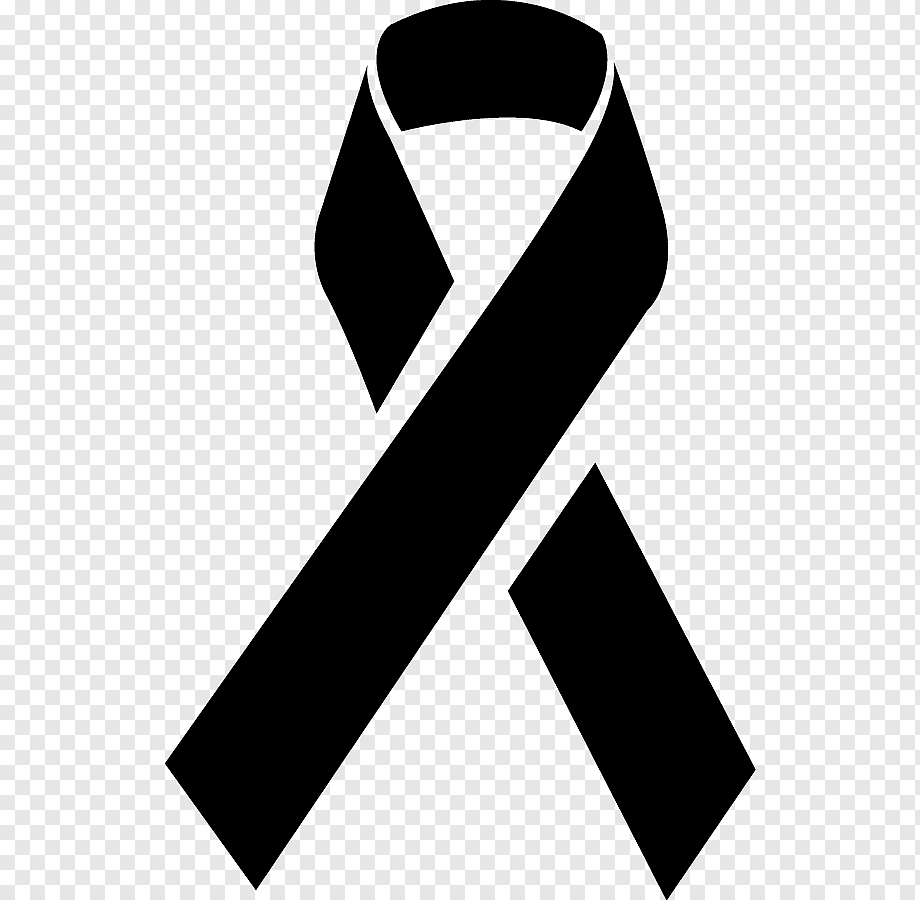 Лента черная с белым