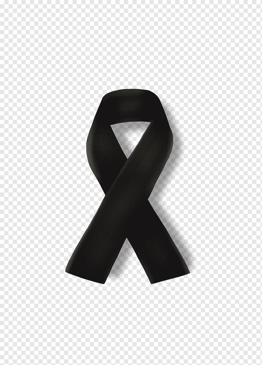 Траурная лента без фона