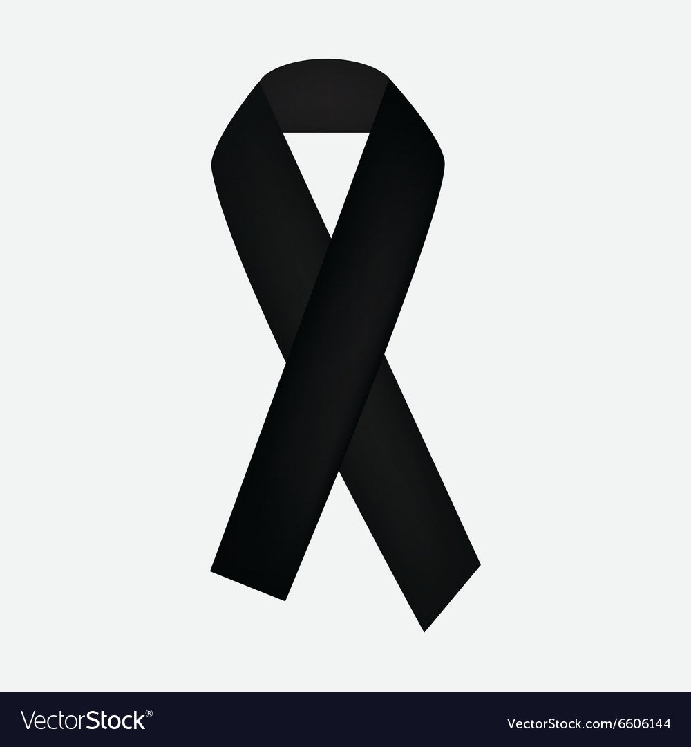 Черная ленточка на фото