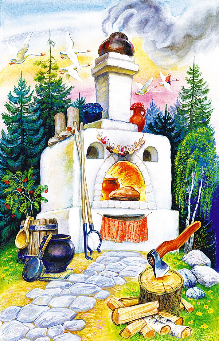 Печка из сказки гуси лебеди