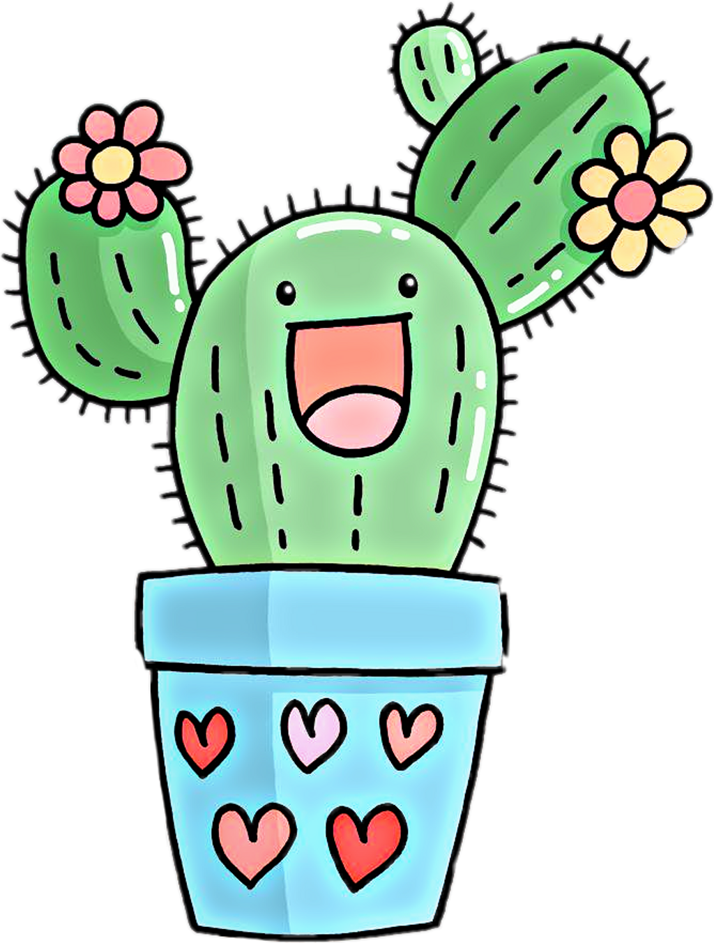 Картинки кактуса для срисовки