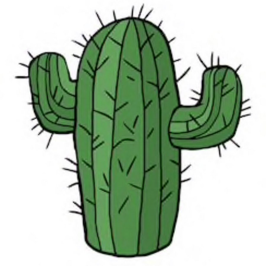 Мультяшный Кактус без горшка