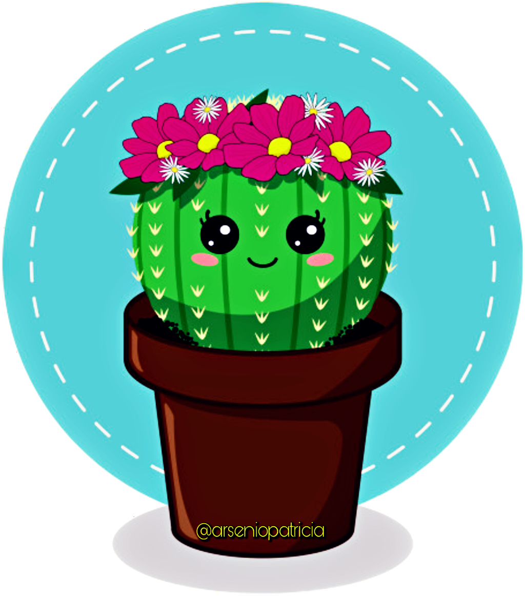 Кактус мультяшный