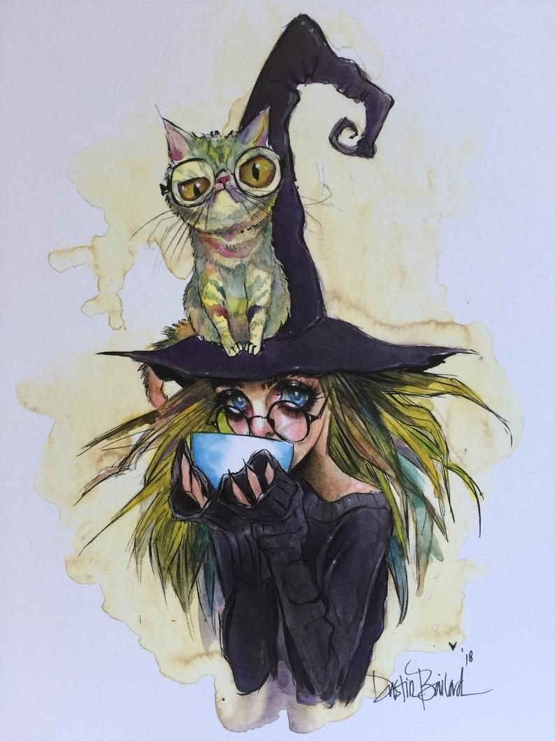 Ведьмочка картинки прикольные