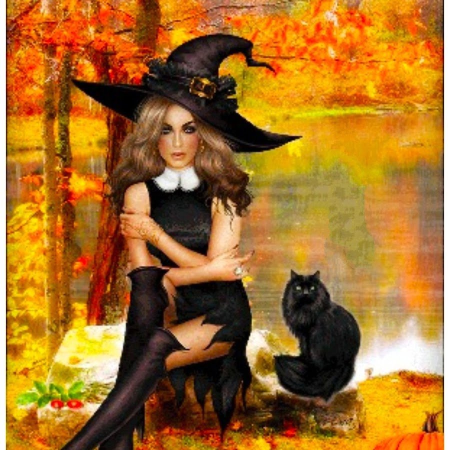 Хэллоуин ведьмочка на метле