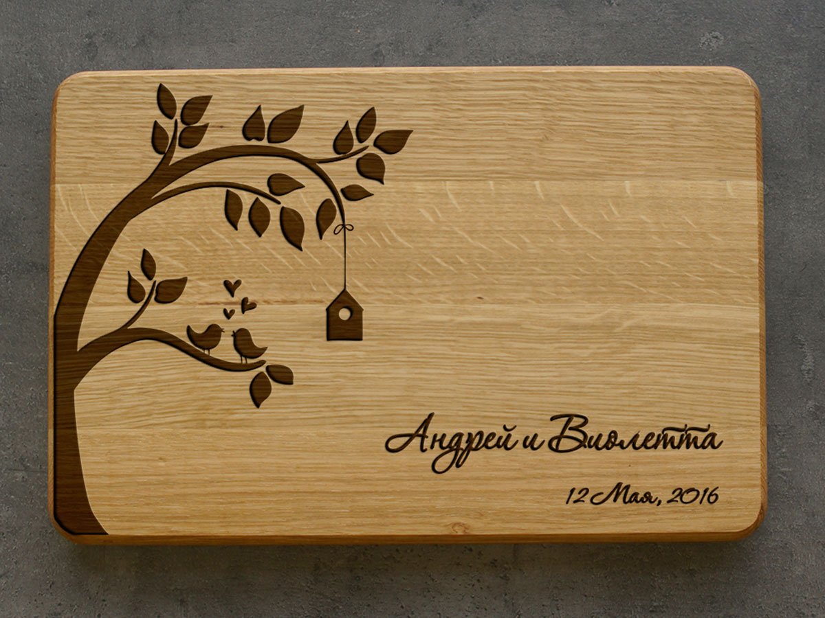 Гравировка на разделочной доске