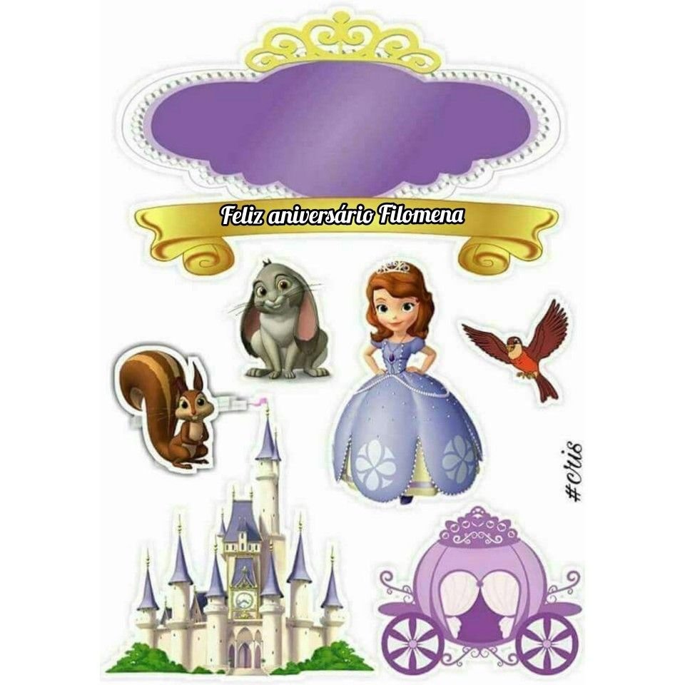 Вафельная печать принцесса София