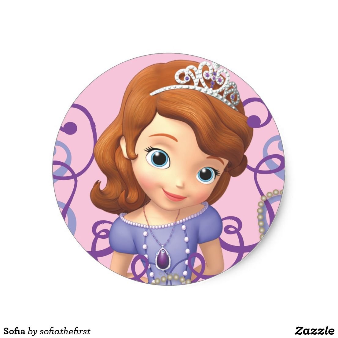 Вафельная печать принцесса София