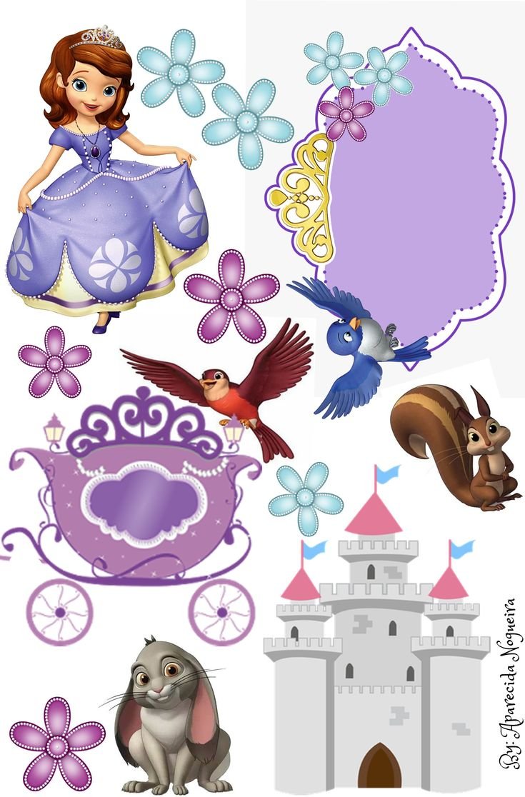 Принцесса София печать для торта