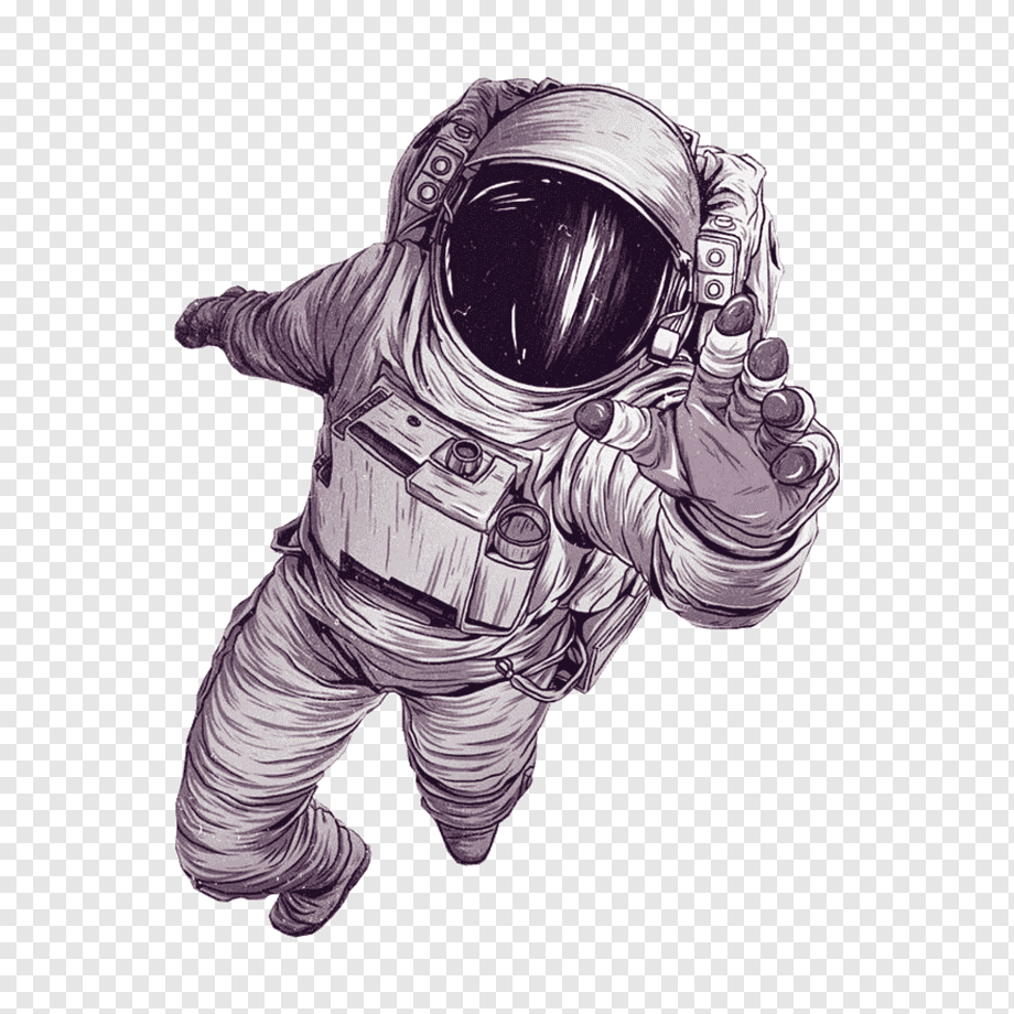 Космонавт на белом фоне