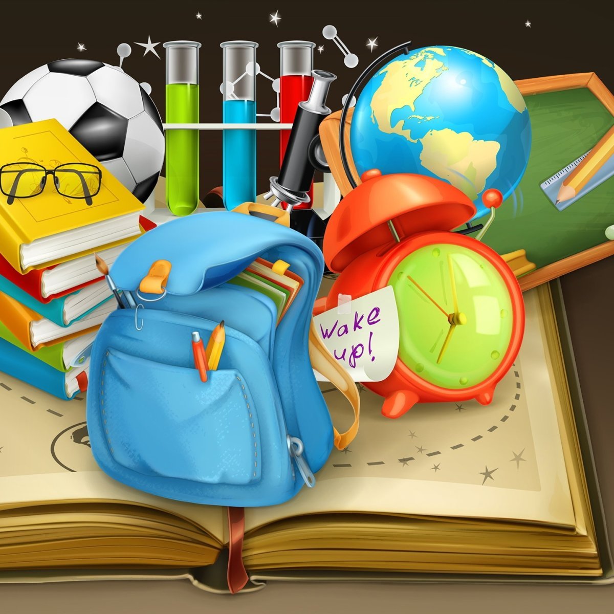 Красивую тетрадку и портфель