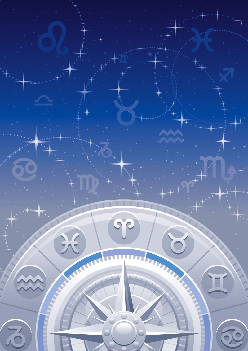 Астрологический фон вертикальный