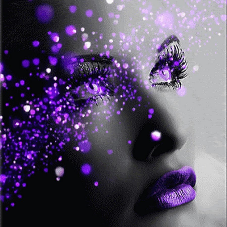 Аватар в темно фиолетовых тонах