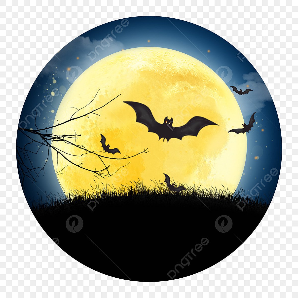 Луна и летучие мыши