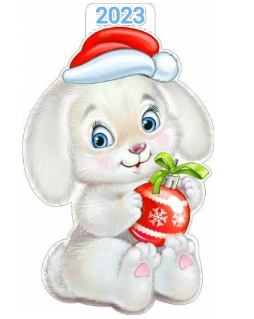 Новогодний зайчик для детей