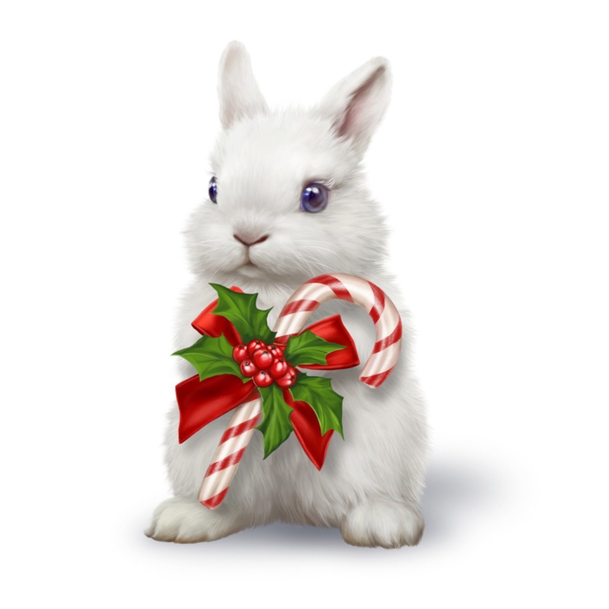 Новогодний заяц прикольный