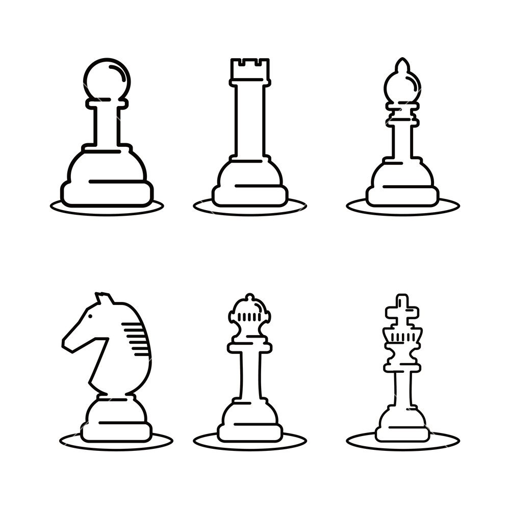 Шахматный слон раскраска для детей