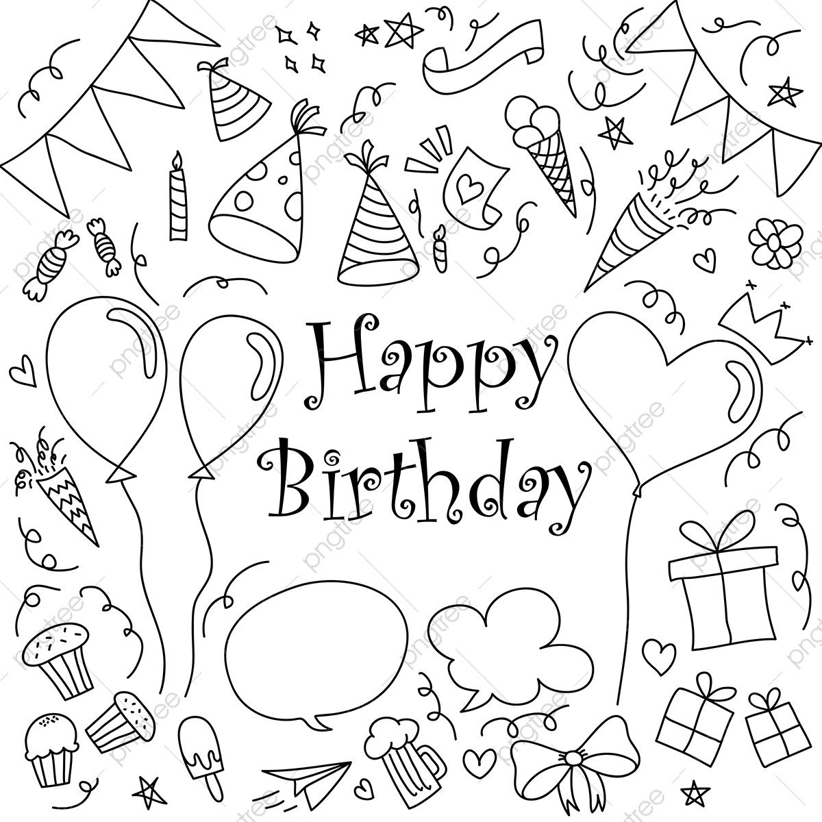 С днем рождения вектор