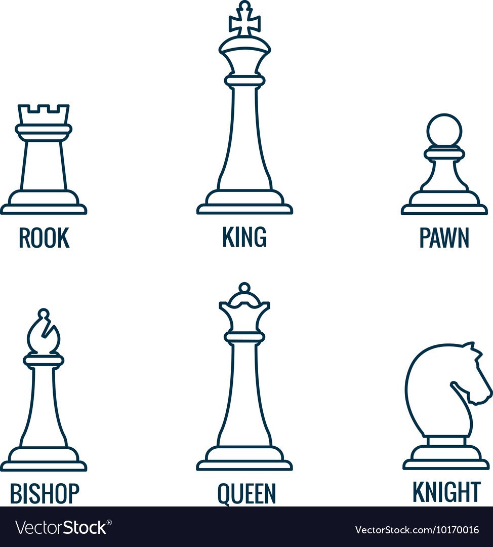 Шахматные фигуры вектор