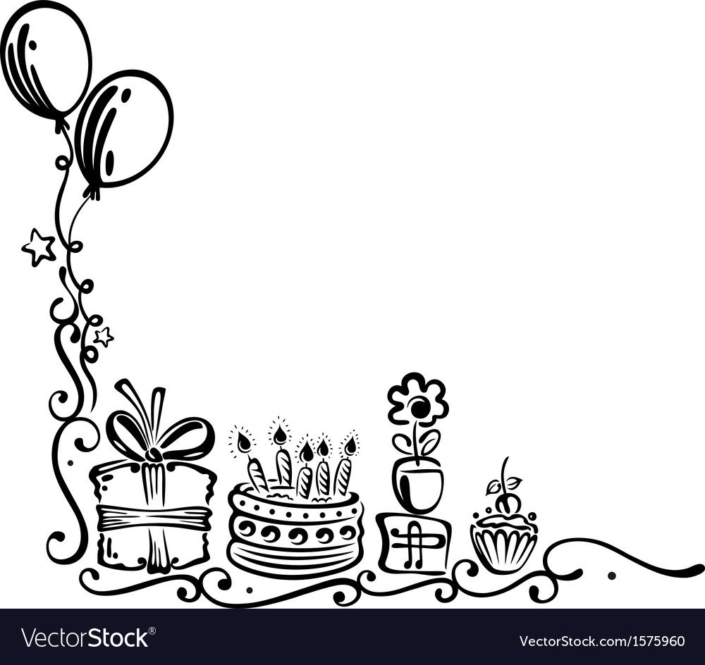 С днем рождения вектор